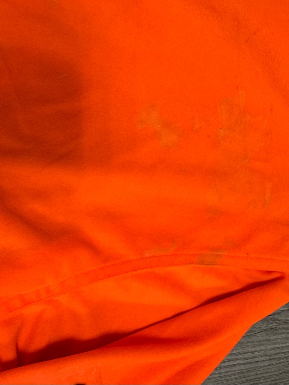 Cabelas Mens M Blaze Orange Fleece Hunting Shirt Utility Pocket Vented Back - Picture 7 of 10